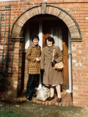 1981 Betty and Nell on a visit to Croydon