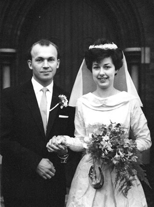Tom and Janet's wedding day 1962
