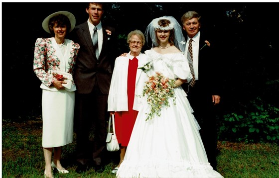 Nicky and Matts wedding 1990