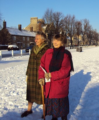 Hilary and Joan in Witney 2010