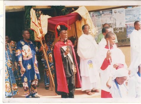 Chief Augustine Ikemelu Guarding Blessed Eucharist