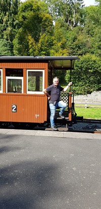 Dave always enjoyed a train ride