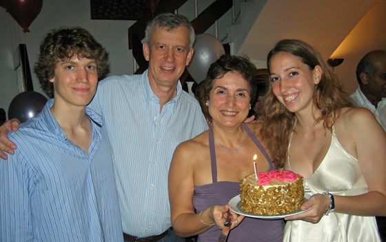 Evnur's birthday party June 2008, Duchess Rd. Singapore, with Peter, Nick and Natalie