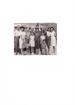 July 63.Mother,father,uncle Mehmet,aunt Ulker,mother's father-stepmother-uncle, cousins Engin&Ahmet