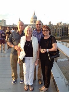 On the Millennium Bridge, London 