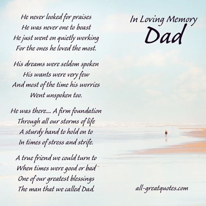 Love and miss you Dad