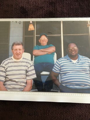 Uncle Bob, Dad and Uncle Tiny. The year they “cleaned out” a buffet in Cincinnati Ohio!!