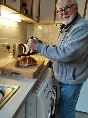 In the kitchen