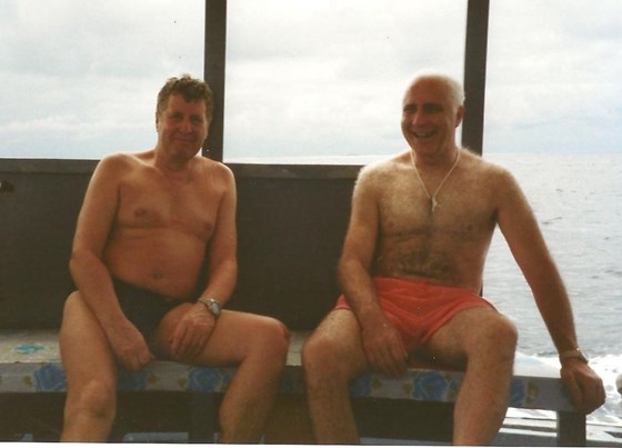 Mike and Ken Slaney off sub aqua diving