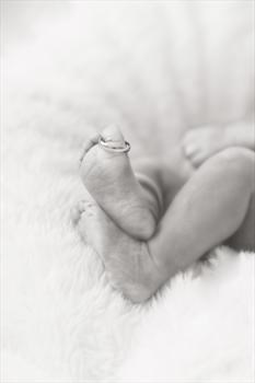 Kaleigh's feet with her Daddy's wedding ring