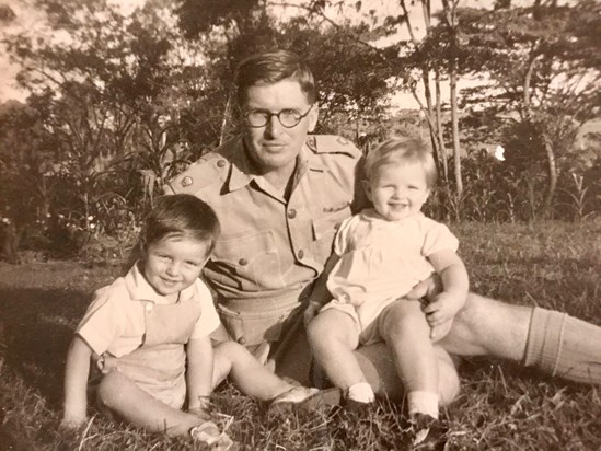 With Dad in Kenya