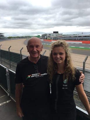 Grandad and I at the British GP. Love you always ????