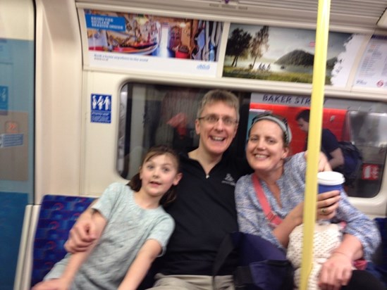 2015 - London Underground but still with cup of tea in hand !