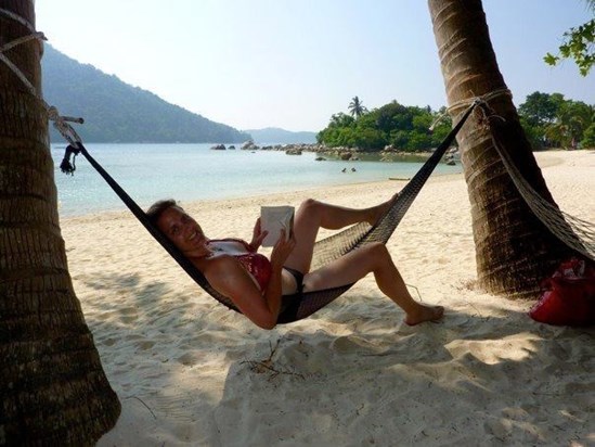 Sophie relaxing in Malaysia in 2012