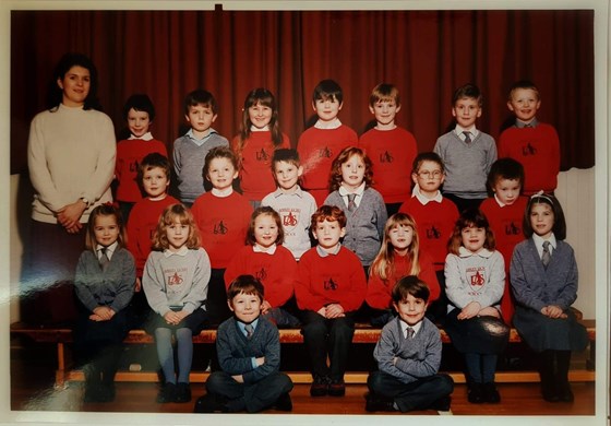 P2 at Ashley Road Primary School, as crazy as this sounds, haven known you for as long as I have, this may well be the only photo with the two of us in it!