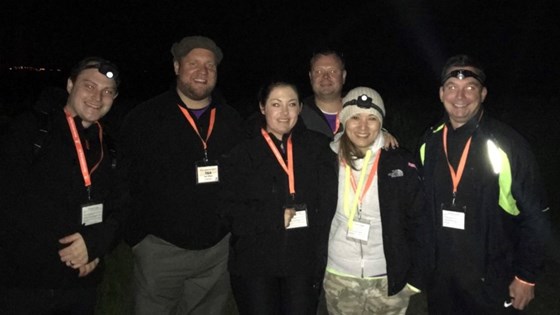 Nick, Ping, Jon, Lee, Dave & I at the beginning of the RidgeWalk. 