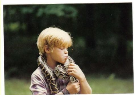 MIke with Max the snake