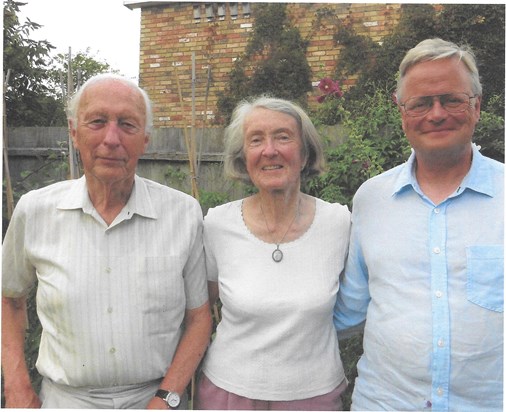 Phil with Bill and Sandra Martin, Dry Drayton 2014