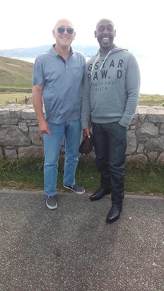 Paul and I in Wales, my great friend is dearly missed.  Terry