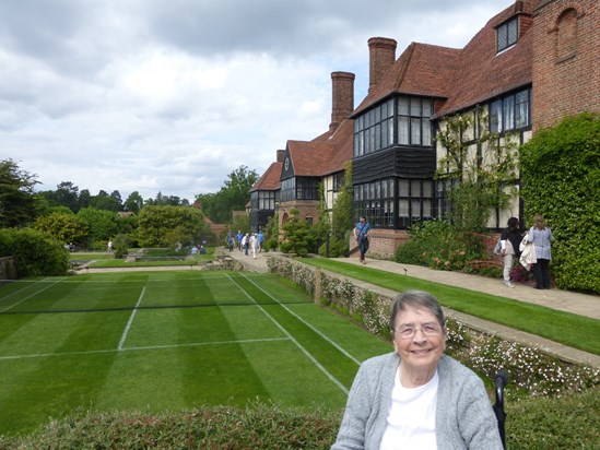 Mum always loved going to RHS Wisley and I loved it when they made a tennis court on the lawn. 