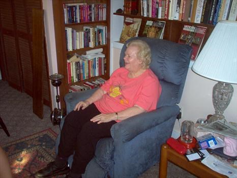 Ann Louise at home in Elm Street, Milford, CT, June 2004