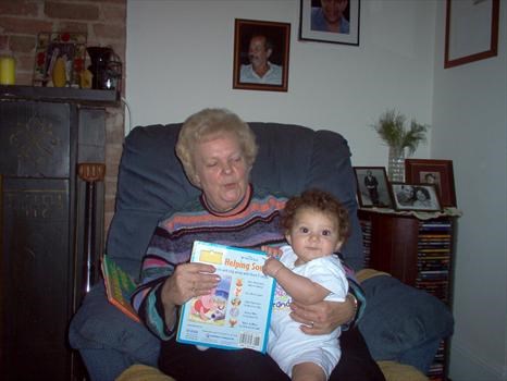 Ann Louise with her granddaughter Alexandra, March 2004