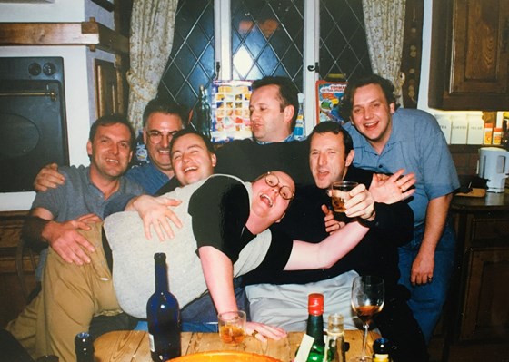Found this photo recently with our boy Wayne et al, after hours at my house at Christmas.