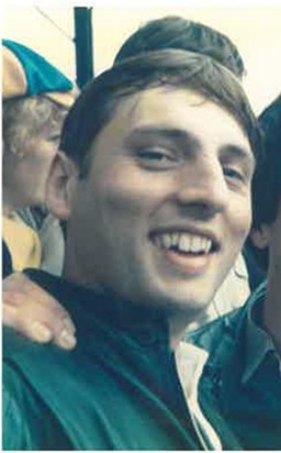 Rob at a match in the early 80s