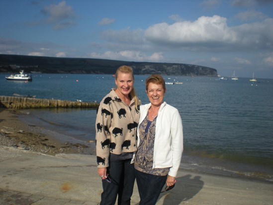 WIth Mandy, in Swanage