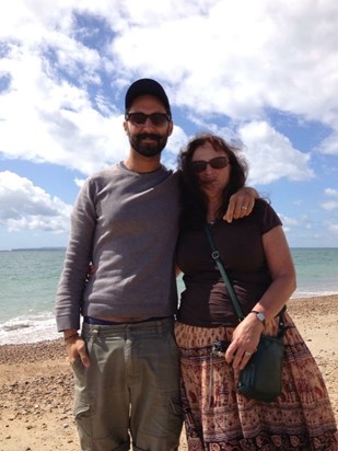 Mum & Son - Hayling beach x 