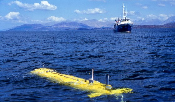 Testing Autosub in the Firth of Lorn, 1999 - Nick was an inspiring team leader 