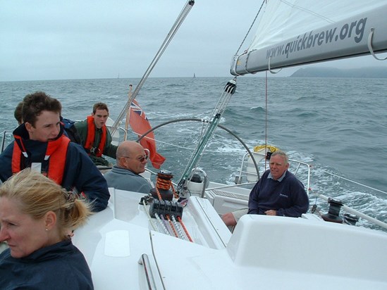 SAILING ON QUICK BREW 14 AUG 2002