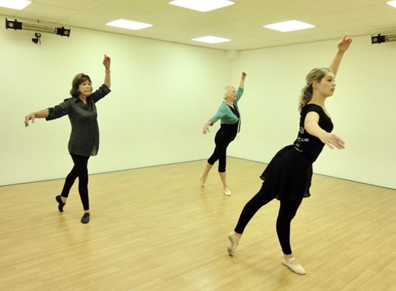 In Ballet class with Miss Caroline