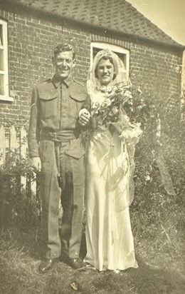 Herbert and Alice on their wedding day 