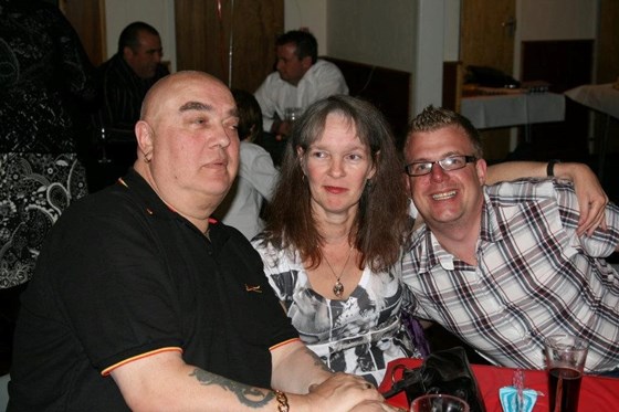 Angela enjoying a night out with her Step Son and Uncle Paul