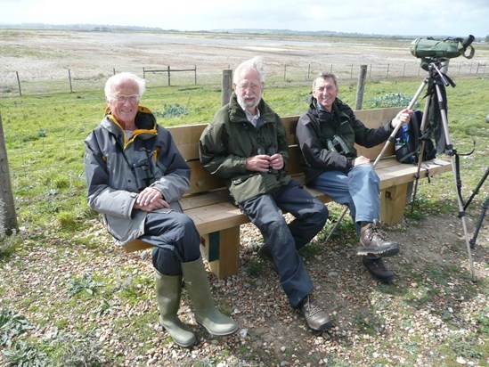 on a charity bird race with friends at Rye Harbour in 2011