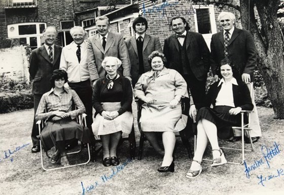 Cliffe vets and lay staff, probably from early 1970's