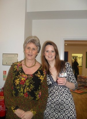 Mum & Briony at the opening of the Sutton Scotney nursery