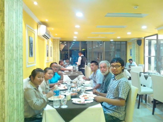 Dinner with Pat - 12 April 2013 (Aizawl Office)