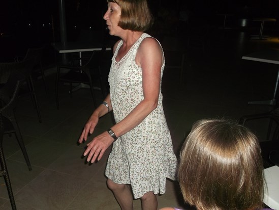 Ann showing off her dance moves in Tunisia!