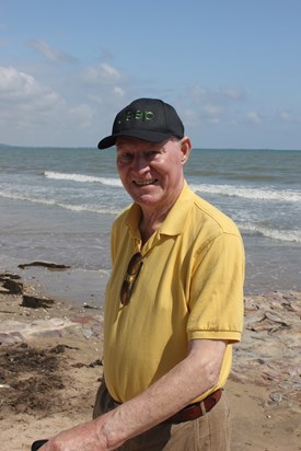 Bob in Normandy on Utah beach