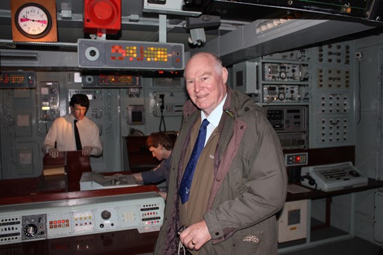 Bob in the Met area of the re-created Ark Royal interior at the Navy flight museum Yeovil