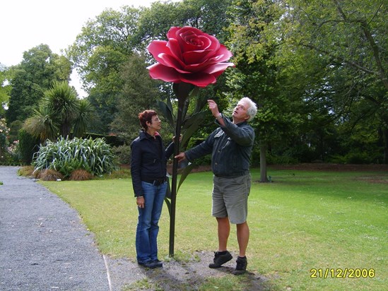 A rose for my true love. Love Roger x??