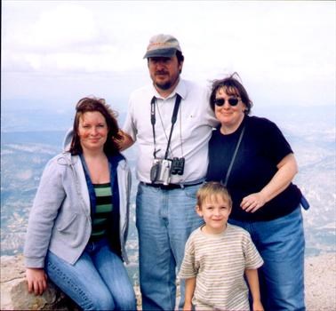 The family atop Mont Ventoux in France. (2002)