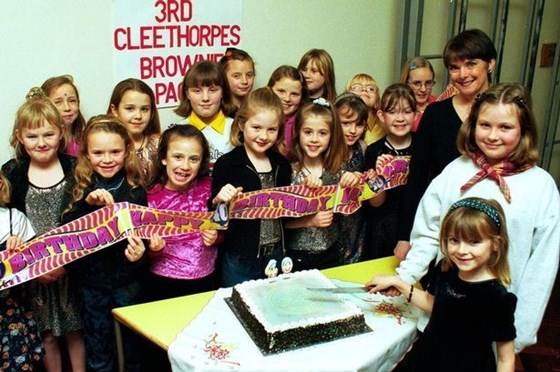 Members of the 3rd Cleethorpes Brownies celebrating its 40th anniversary (Image: Grimsby Telegraph)