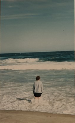 NZ, Jan 1987, at our local beach; my first memory of Aunty Lorna