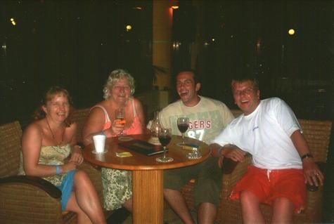 Group night out in Mexico