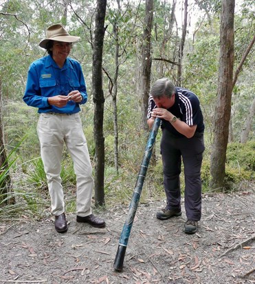 Colin demonstrating his skills on a bush tour in Australia ~ 2008