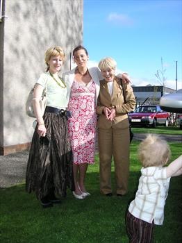 With Wendy, Gwyn & Jos at Dot & archie's wedding