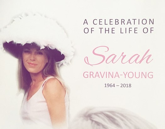 Sarah’s funeral notice. 